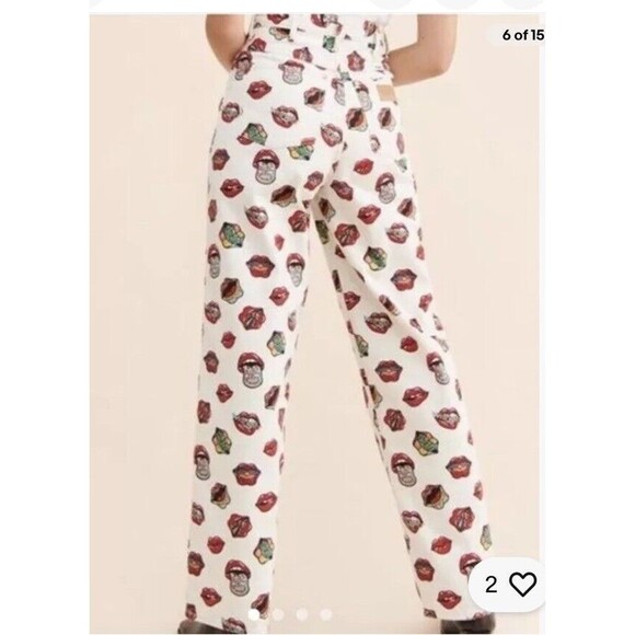 Wrangler Barrel 652 Read My Lips Jeans Women 29x31” New Cotton Zip Pockets Logo - Picture 13 of 16